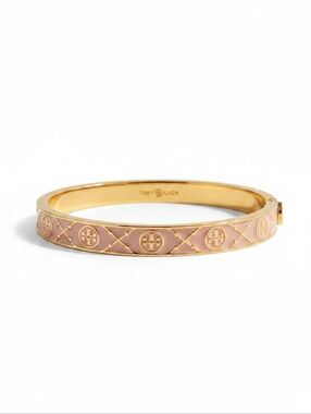 Tory Burch Icon T Monogram Hinge Bracelet